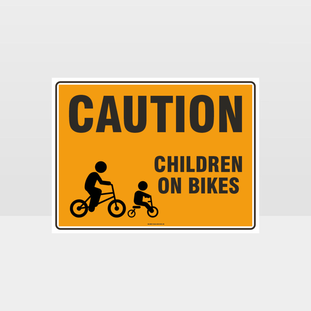 Custom Design Sign,Caution Children On Bikes 01 Sign