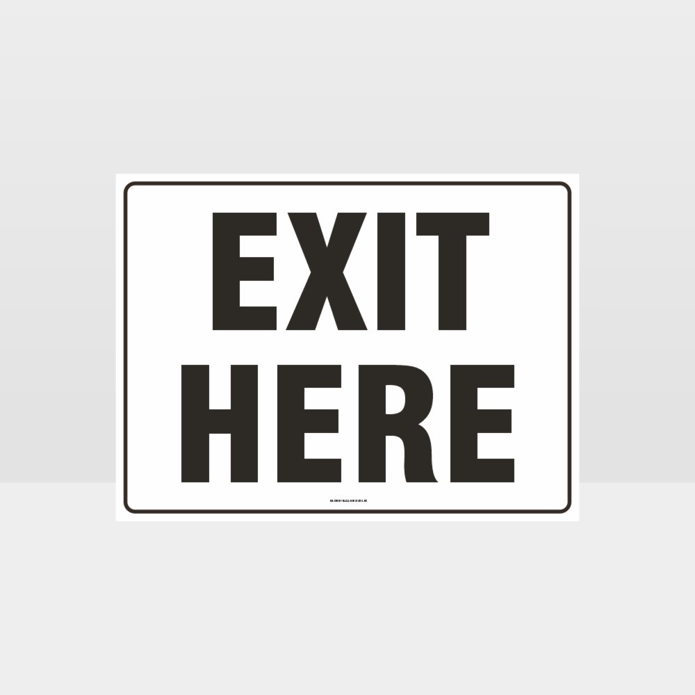 Customized Safety Signs,Exit Here Sign