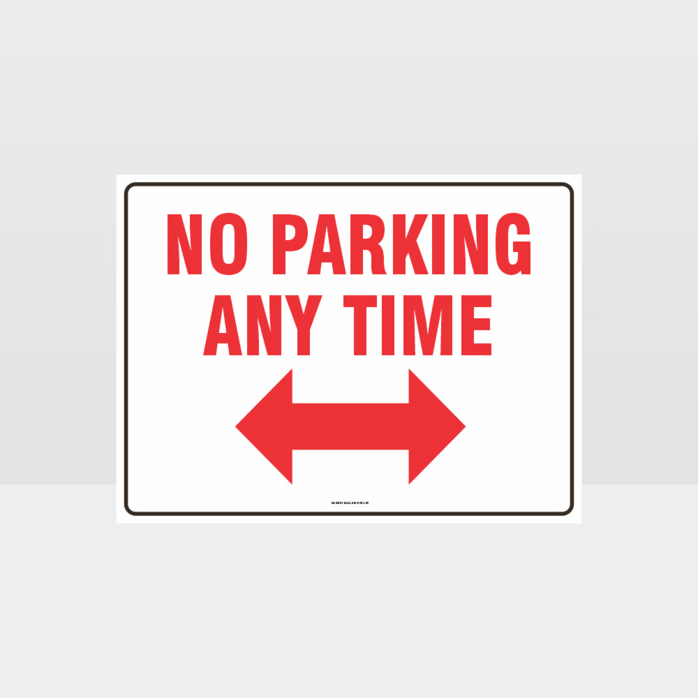 Custom Signs For Business,No Parking Any Time Left And Right Arrow Sign