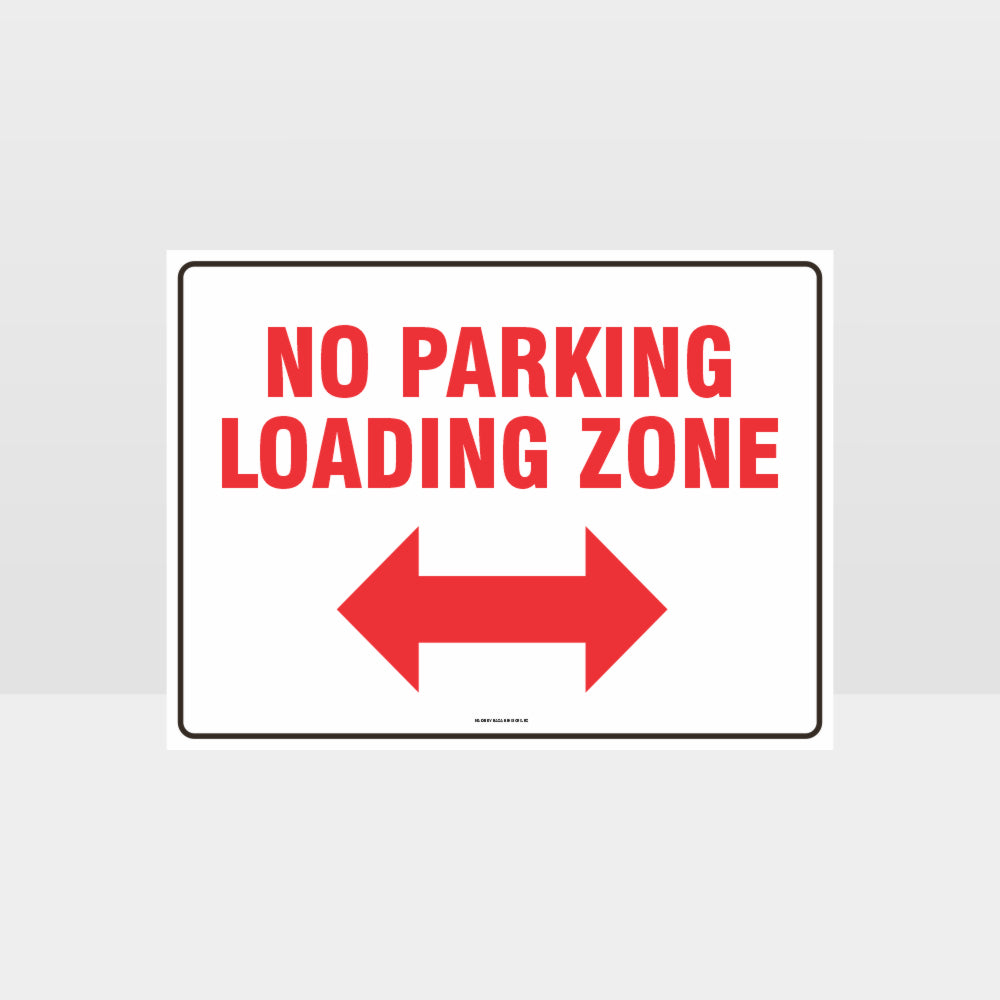 Custom Design Sign,Loading Zone No Parking Left And Right Arrow Sign