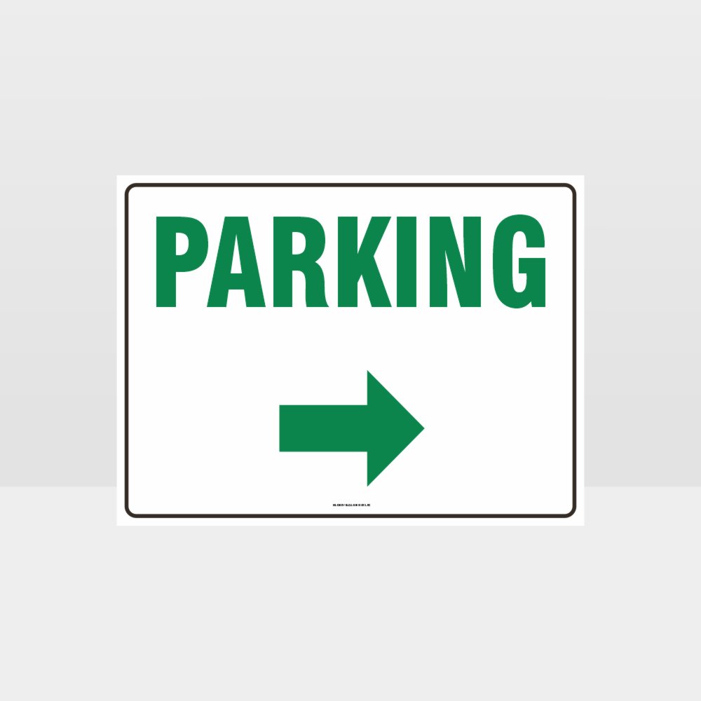 Customized Hazard Signs,Parking Right Arrow Sign