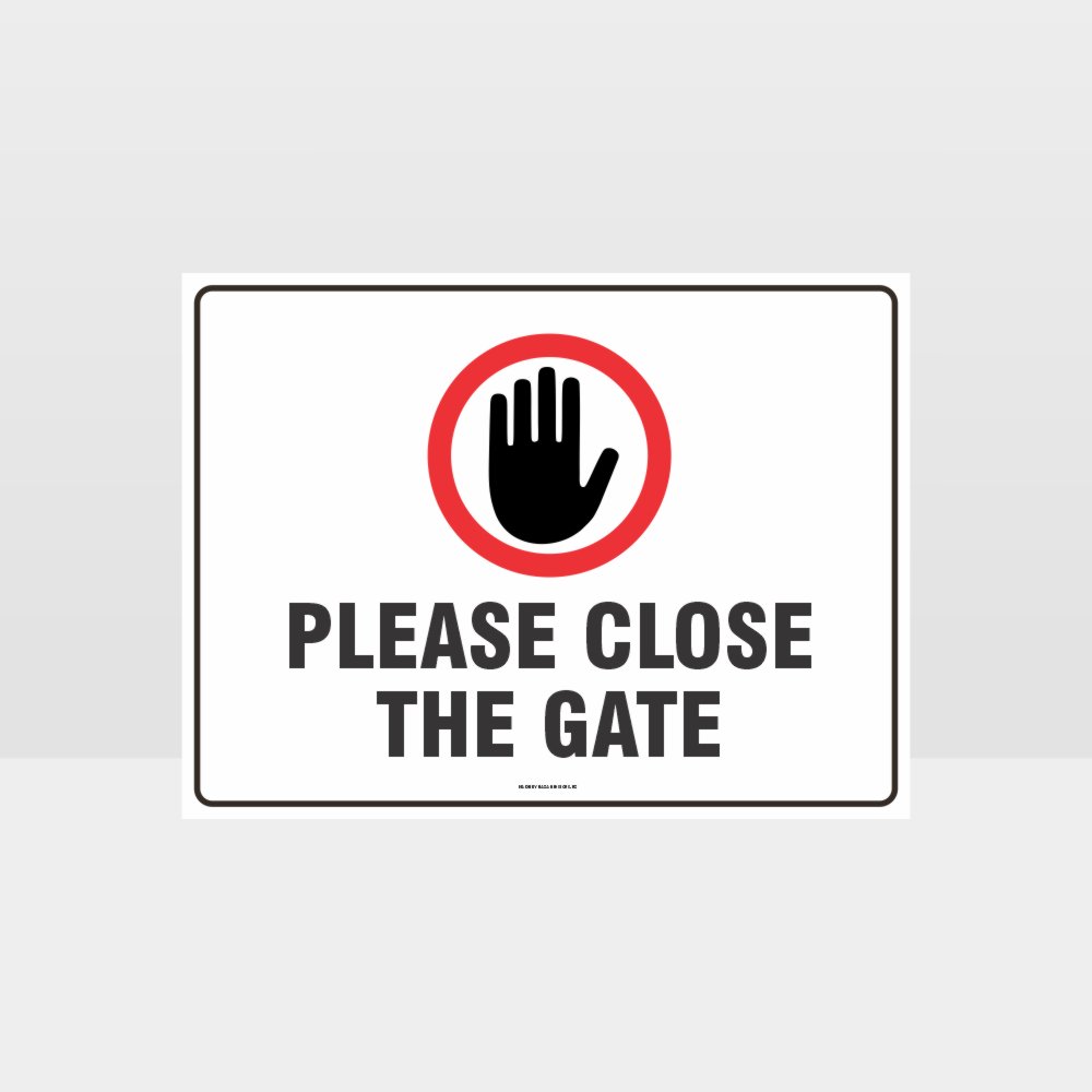 Custom Yard Signs,Please Close The Gate 01 Sign
