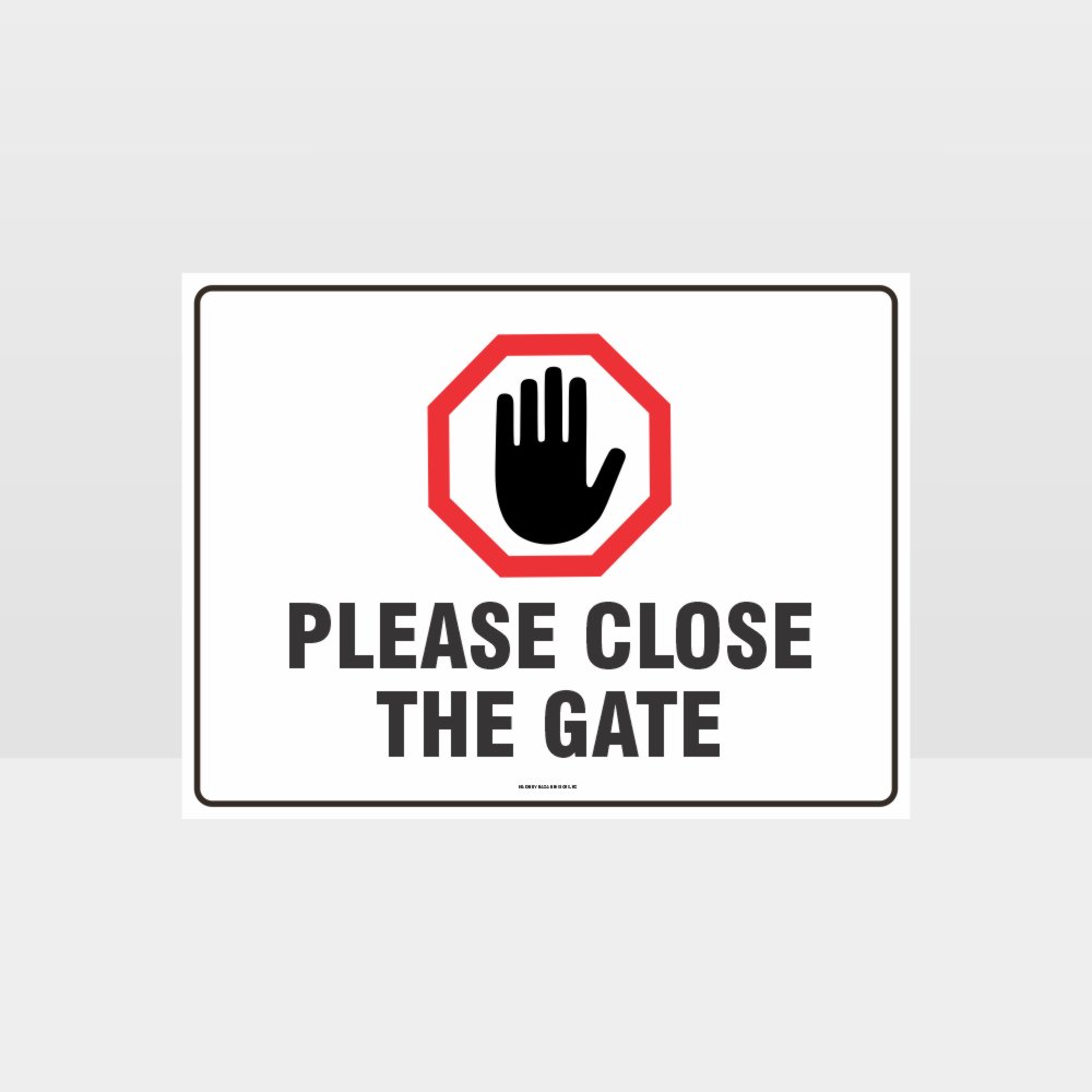 Custom Sign,Please Close The Gate 02 Sign
