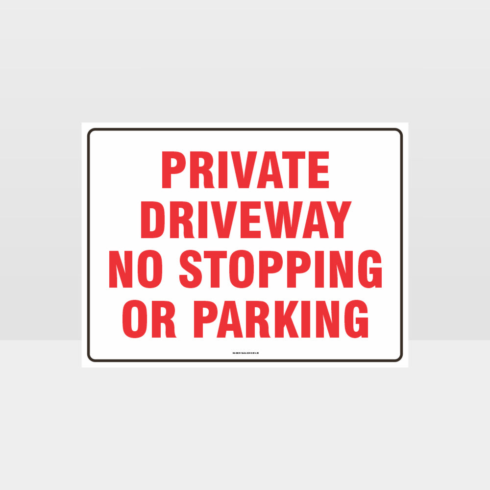 Custom Signs For Business,Private Driveway No Stopping Or Parking Sign