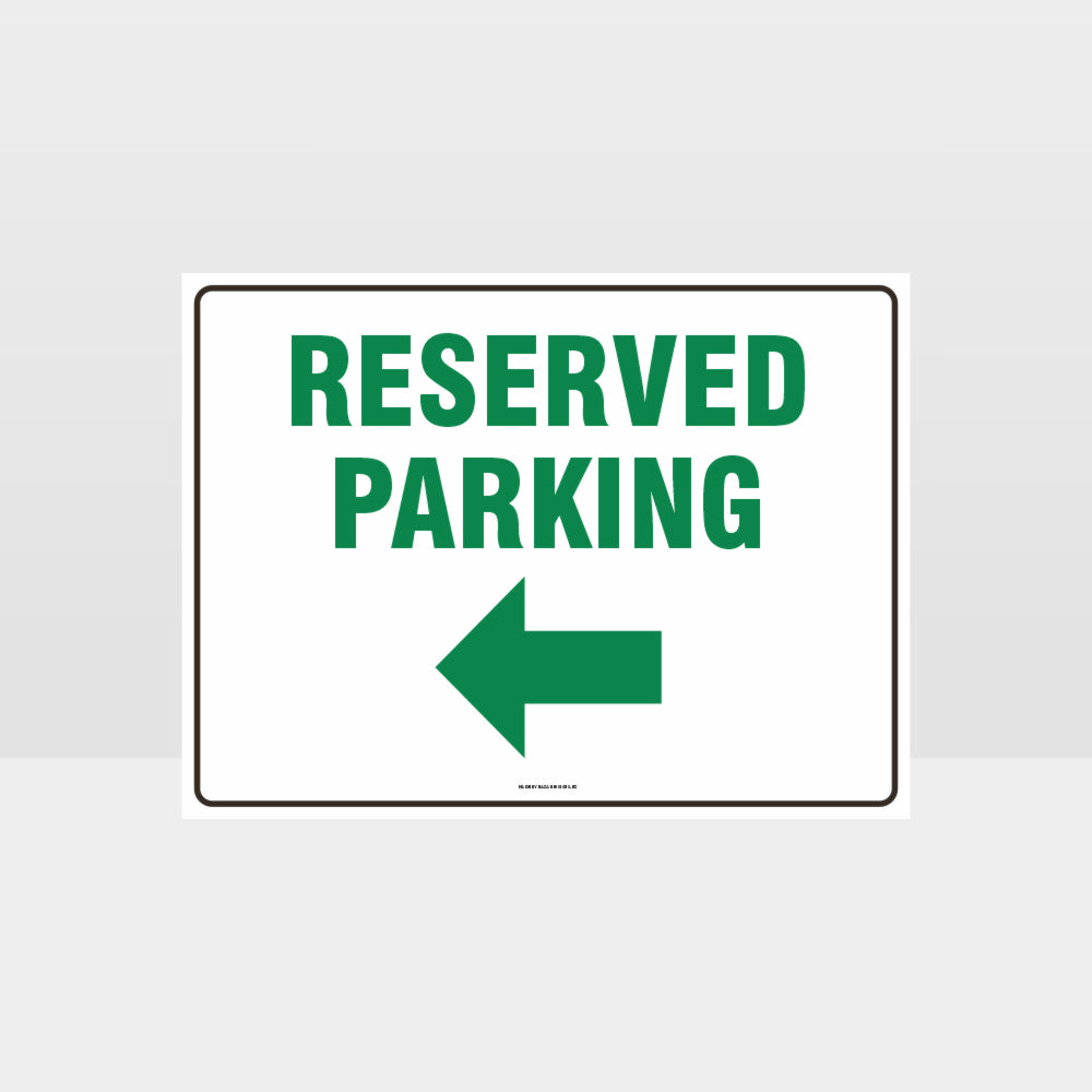 Custom Gate Signs,Reserved Parking Left Arrow Sign