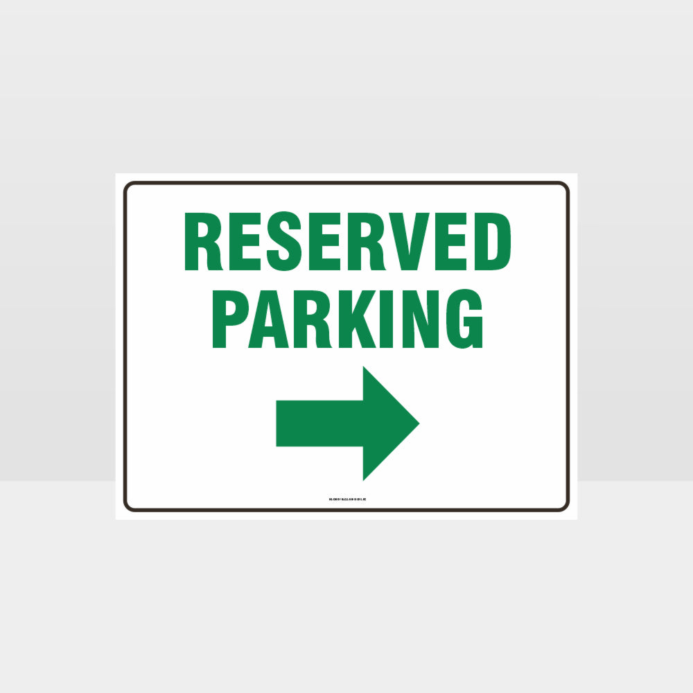 Custom Yard Signs,Reserved Parking Right Arrow Sign