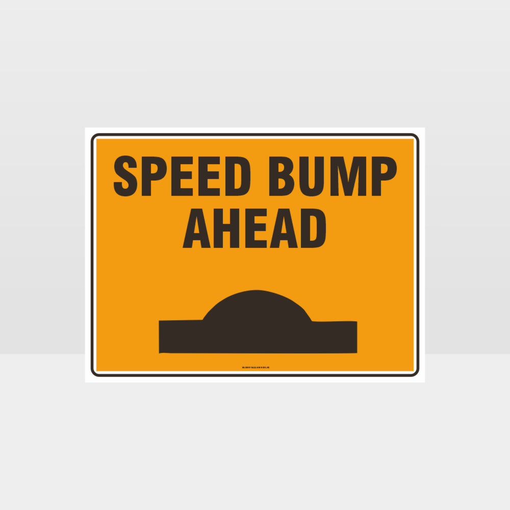 Custom Yard Signs,Speed Bump Ahead L Sign