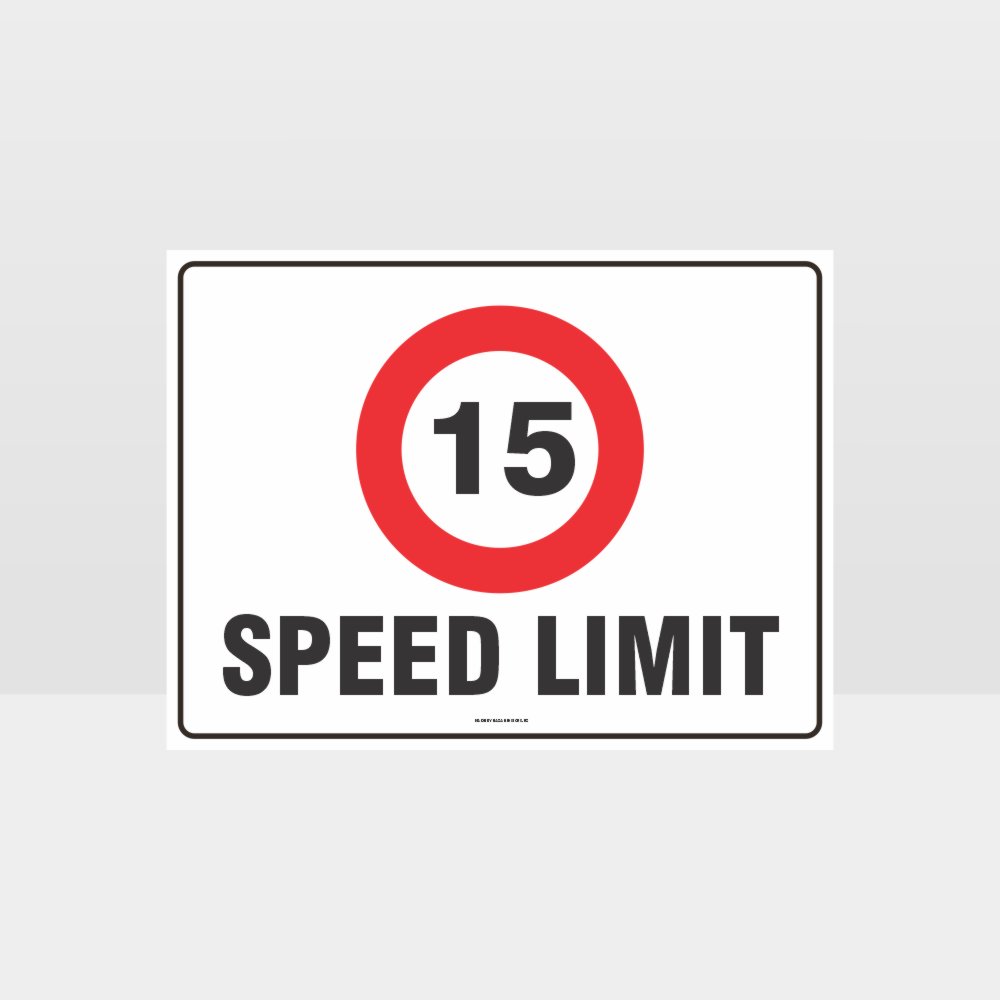 Custom Design Sign,15 Kph Speed Limit L Sign