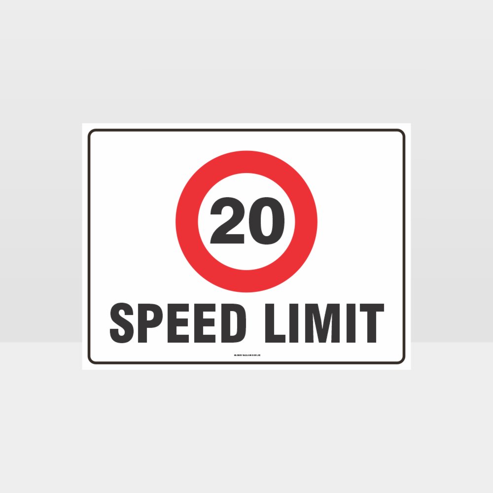 Custom Yard Signs,20 Kph Speed Limit L Sign