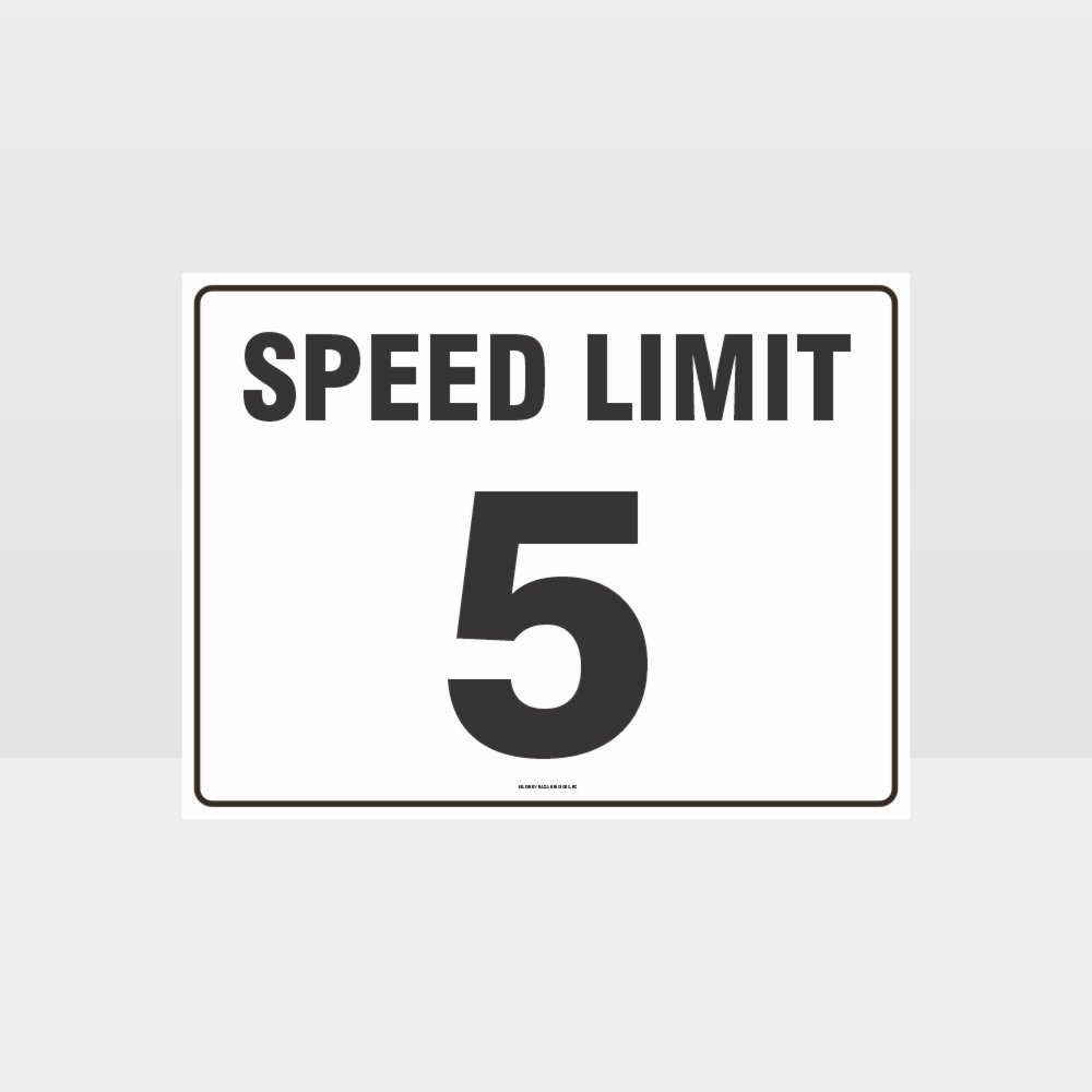 Custom Yard Signs,Speed Limit 5 Kph L Sign