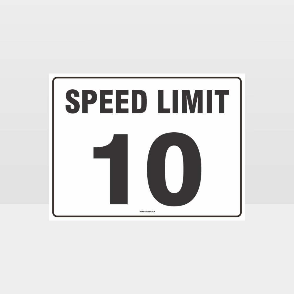 Custom Signs Outdoor Metal,Speed Limit 10 Kph L Sign