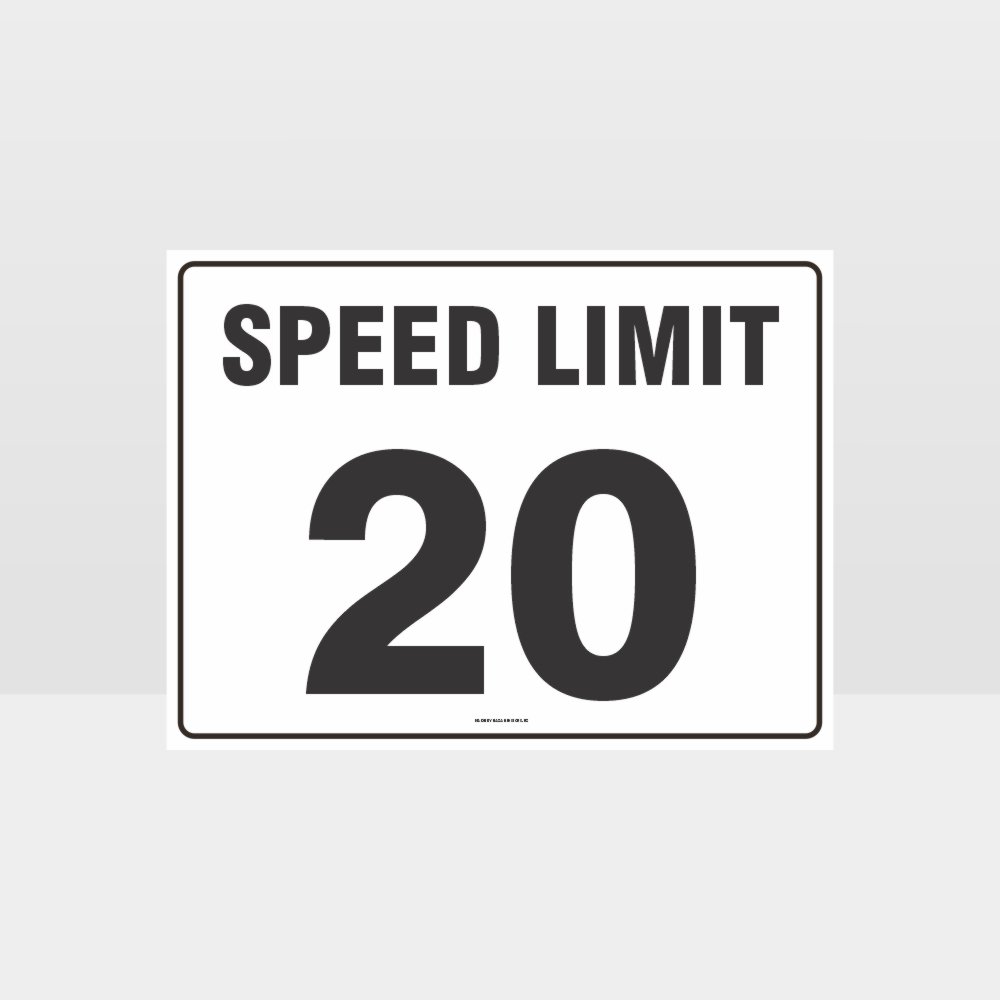 Customized Safety Signs,Speed Limit 20 Kph L Sign