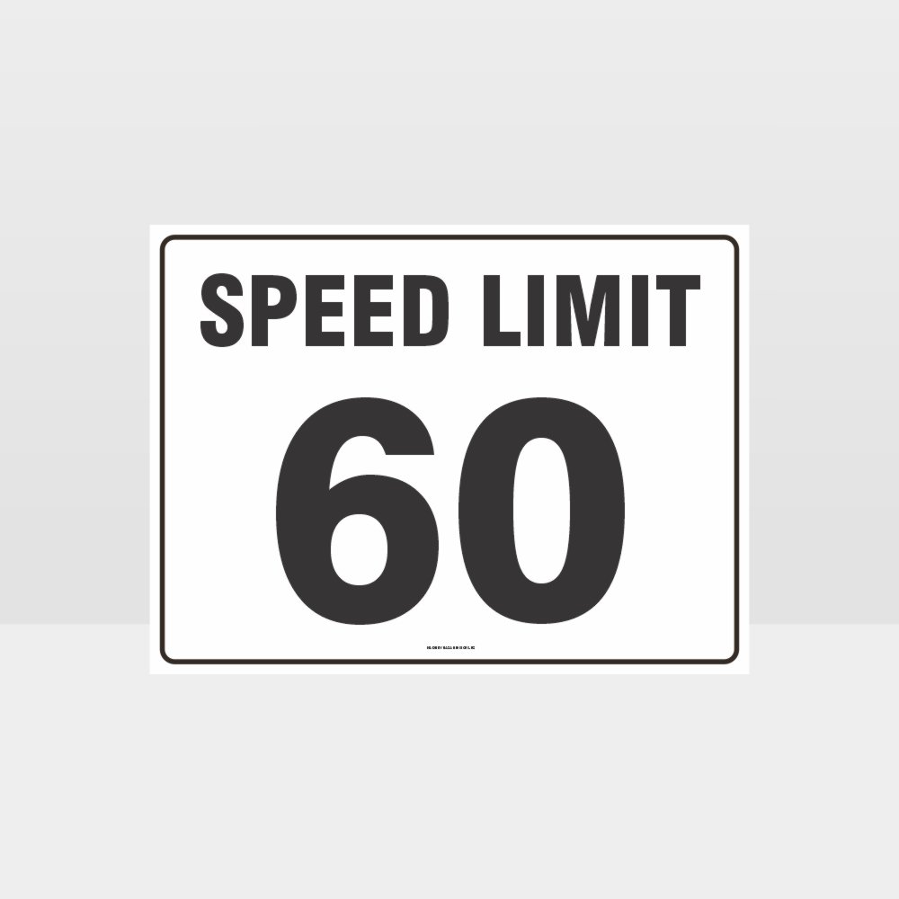 Custom Signs Outdoor Metal,Speed Limit 60 Kph L Sign