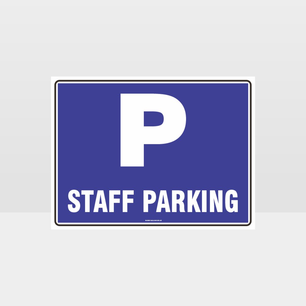 Custom Sign,Staff Parking L Sign