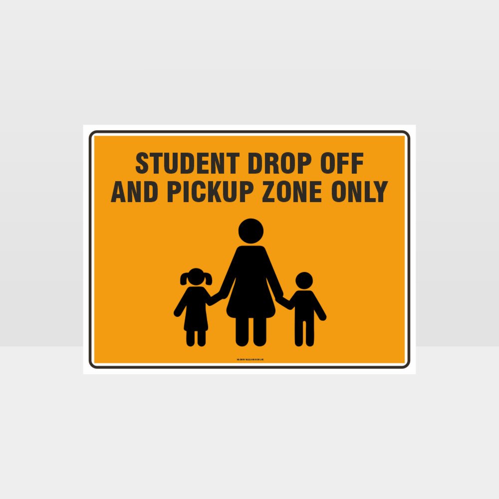 Custom Signs Outdoor Metal,Student Drop Off And Pick Up Zone Only L Sign