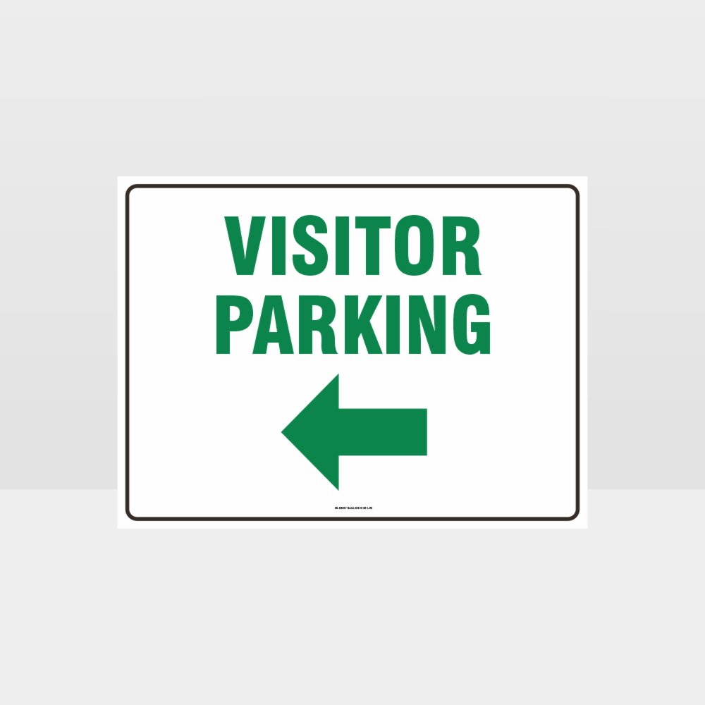 Custom Yard Signs,Visitor Parking Left Arrow L Sign