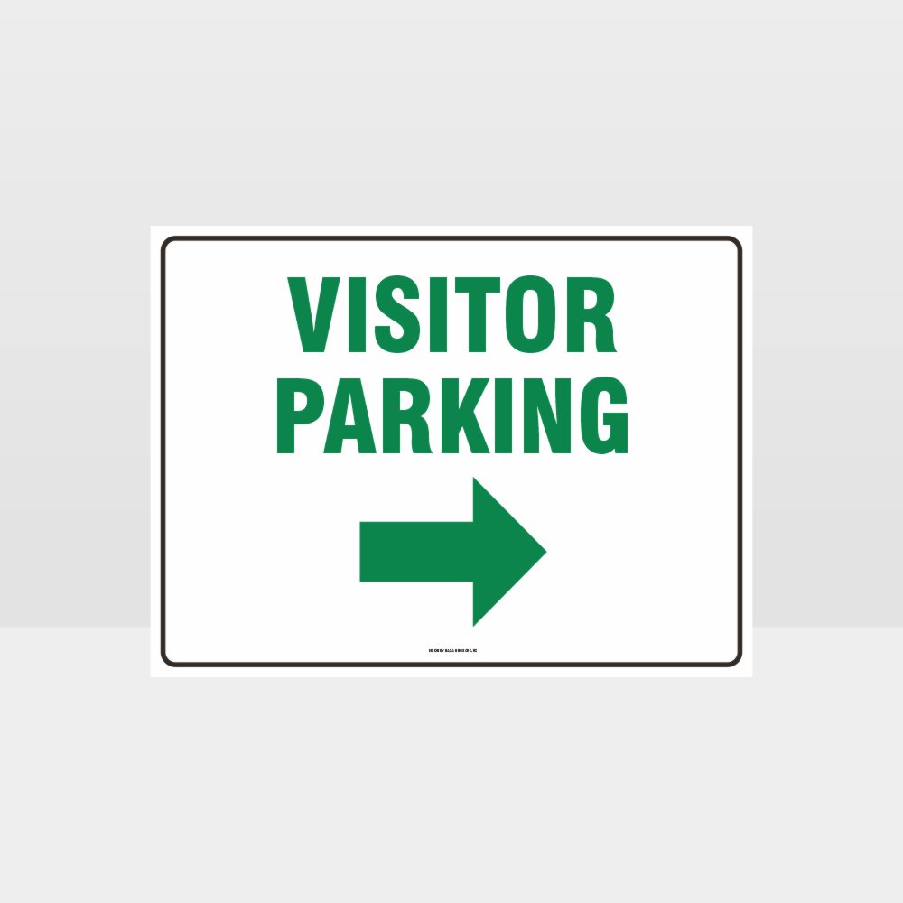 Custom Gate Signs,Visitor Parking Right Arrow L Sign
