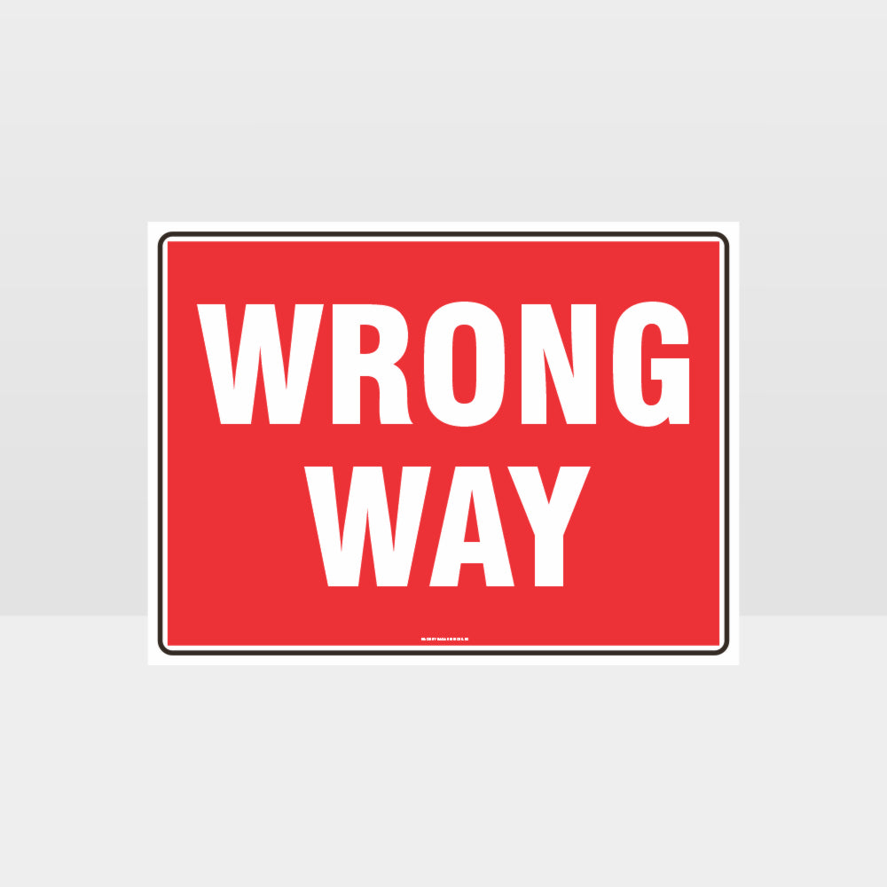 Customized Hazard Signs,Wrong Way L Sign