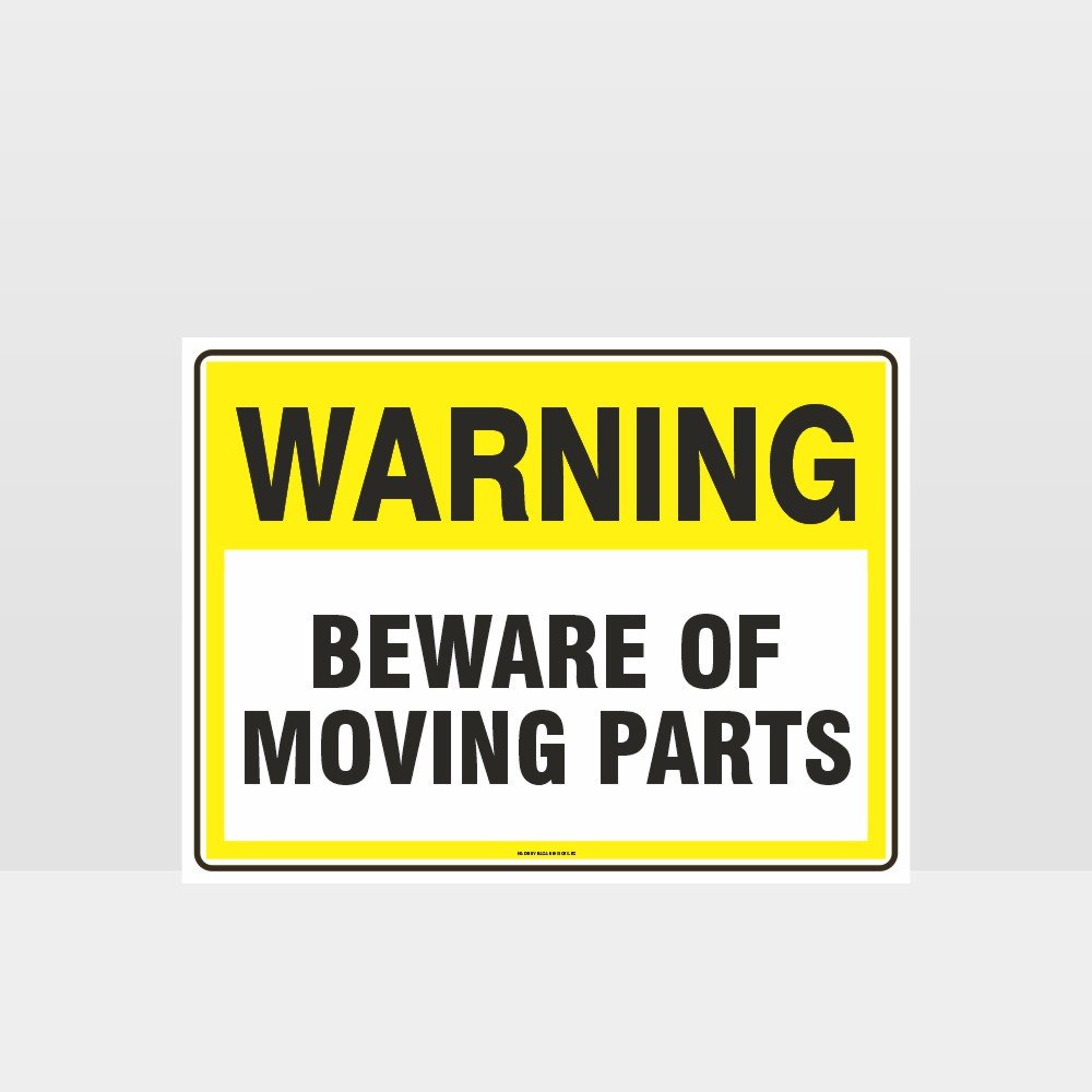 Custom Gate Signs,Warning Beware Of Moving Parts Sign