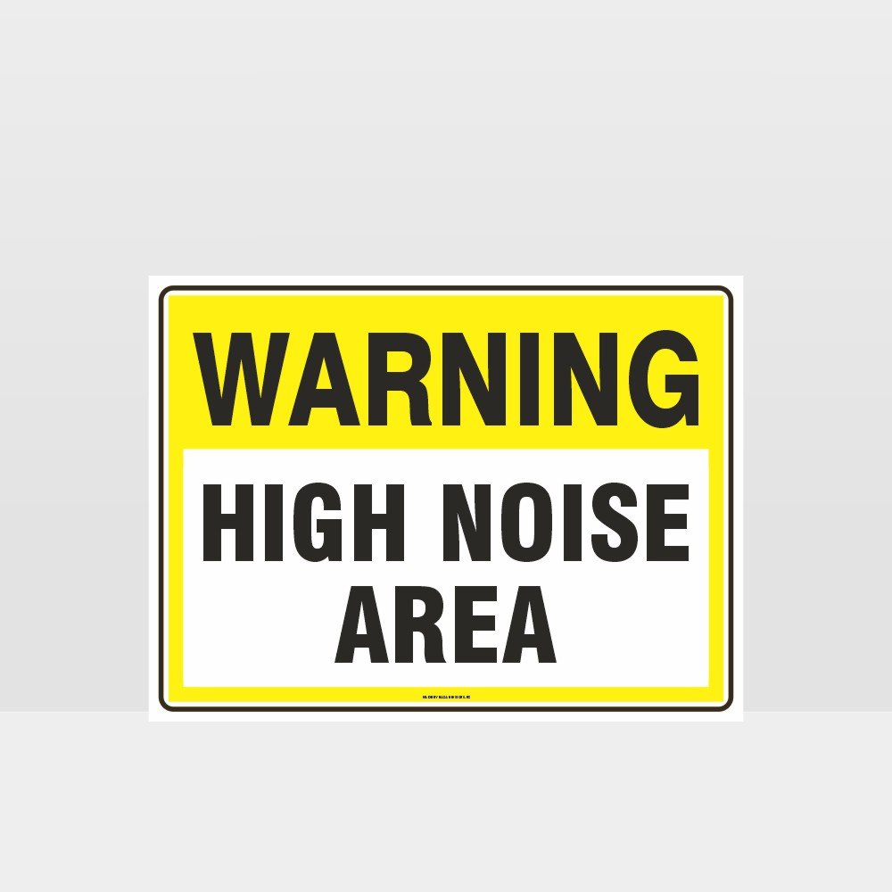 Custom Signs For Business,Warning High Noise Area Sign