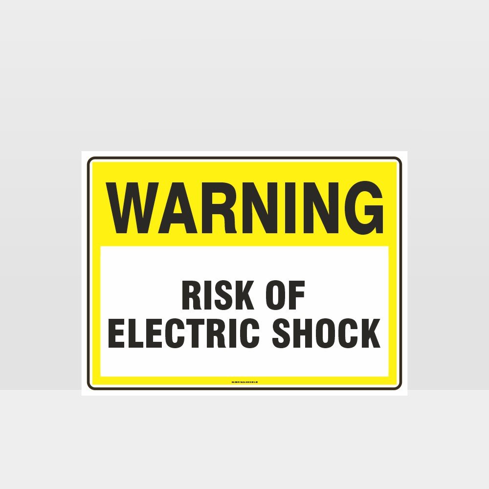 Custom Signs For Business,Warning Risk Of Electric Shock Sign