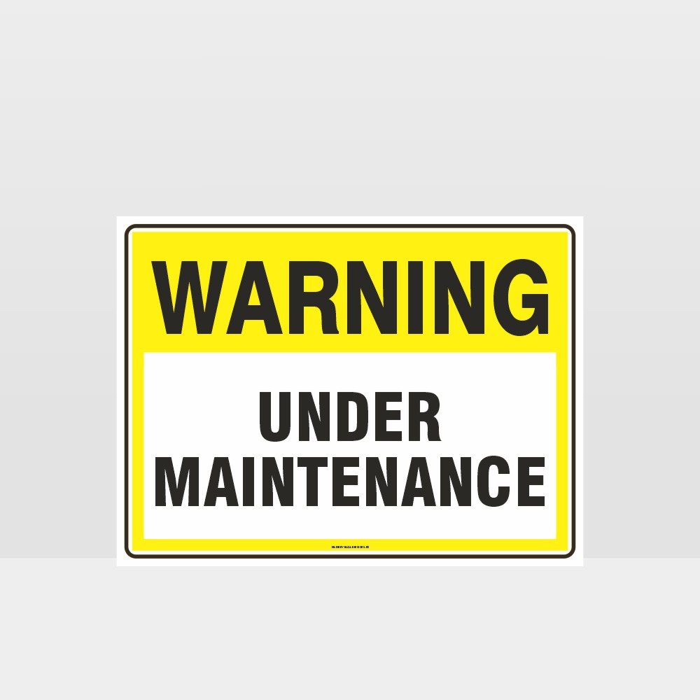 Customized Safety Signs,Warning Under Maintenance Sign