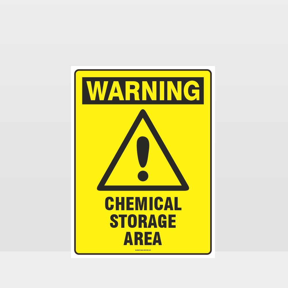 Custom Gate Signs,Warning Chemical Storage Area Sign