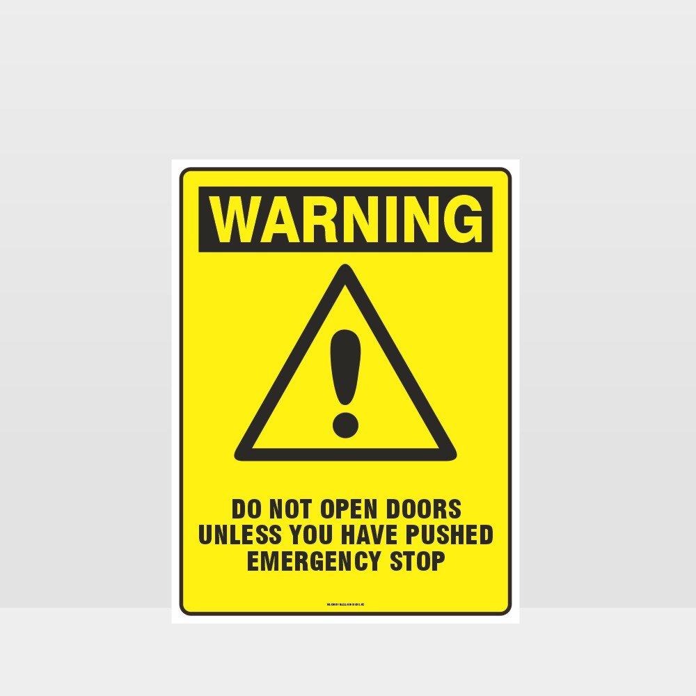Custom Gate Signs,Warning Do Not Open Doors Sign