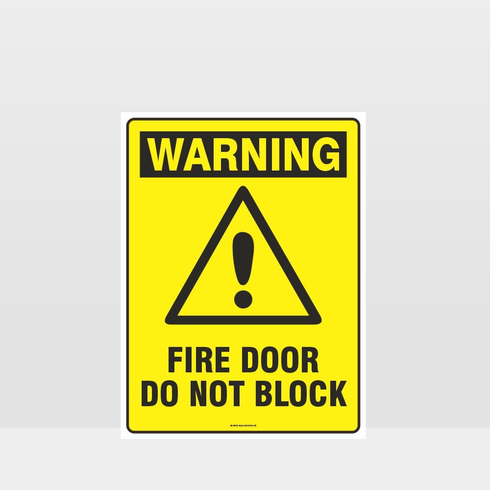 Custom Gate Signs,Warning Fire Door Do Not Block Sign