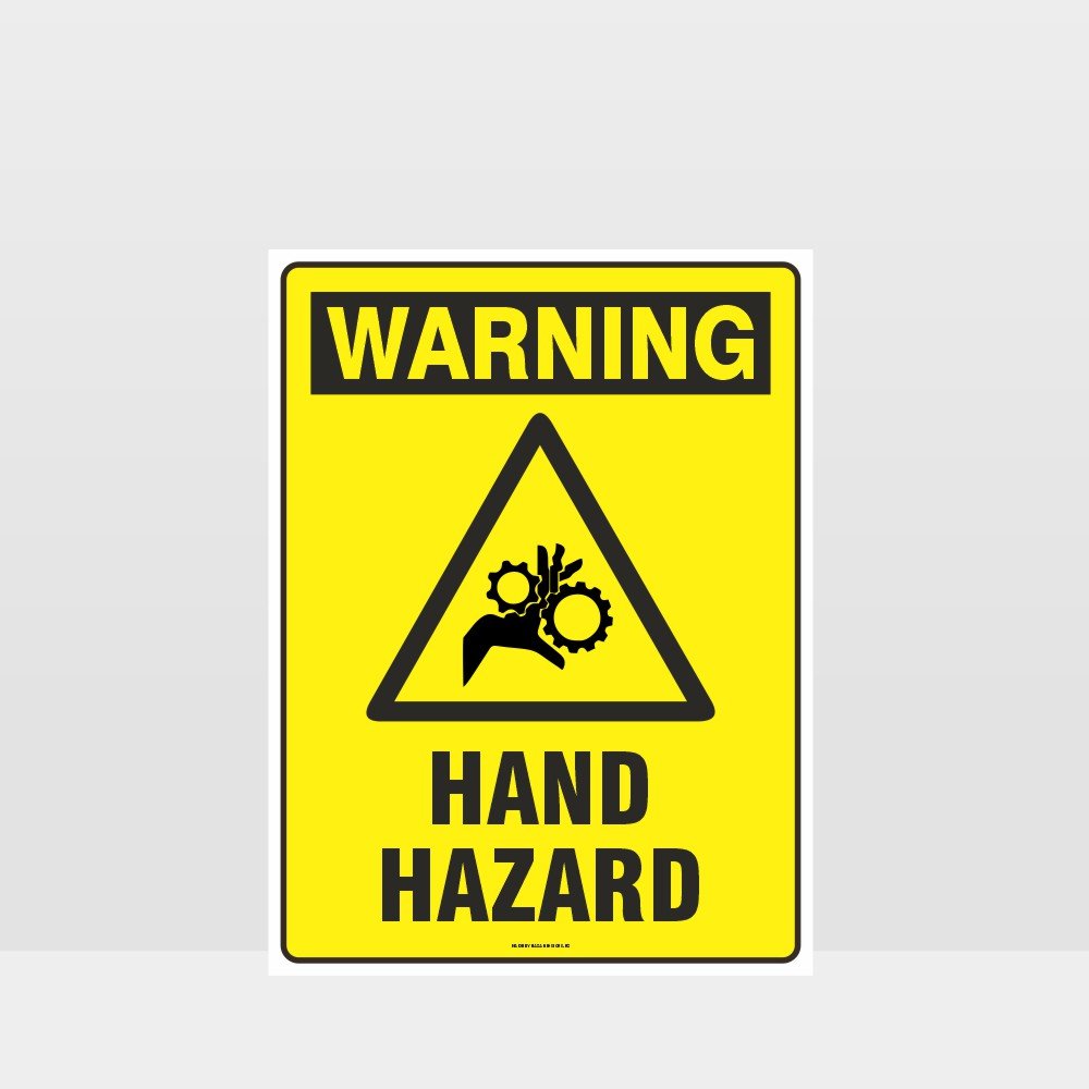 Custom Signs For Business,Warning Hand Hazard Sign