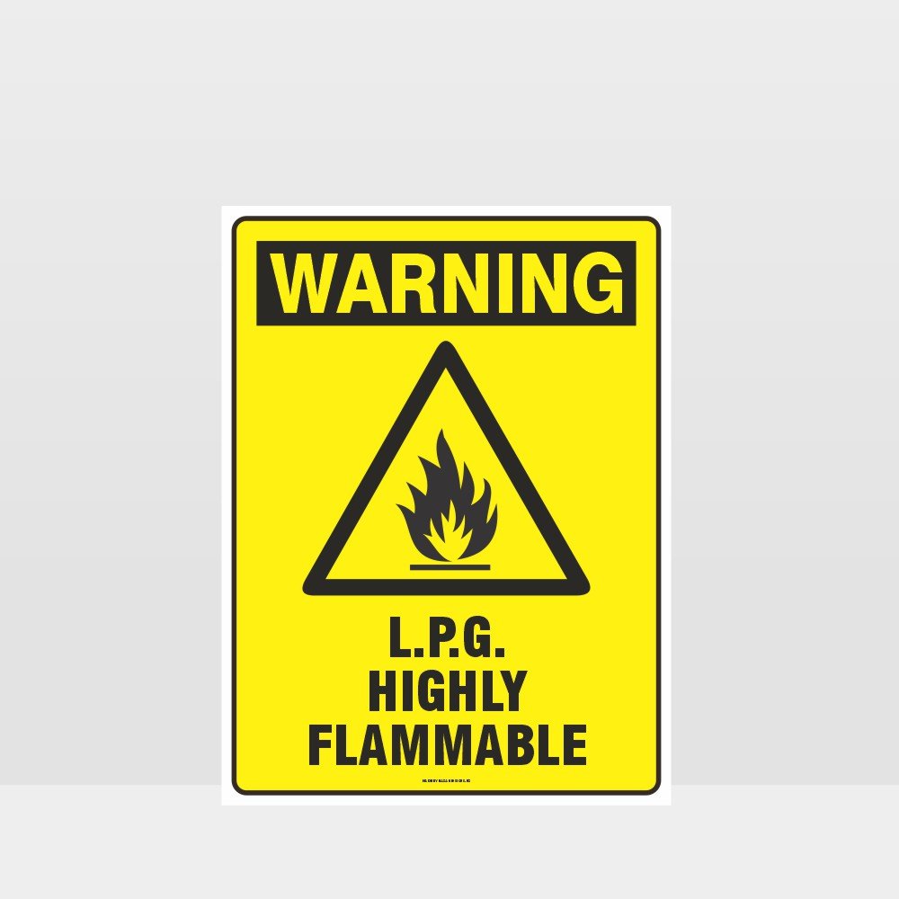 Customized Hazard Signs,Warning Lpg Highly Flammable Sign