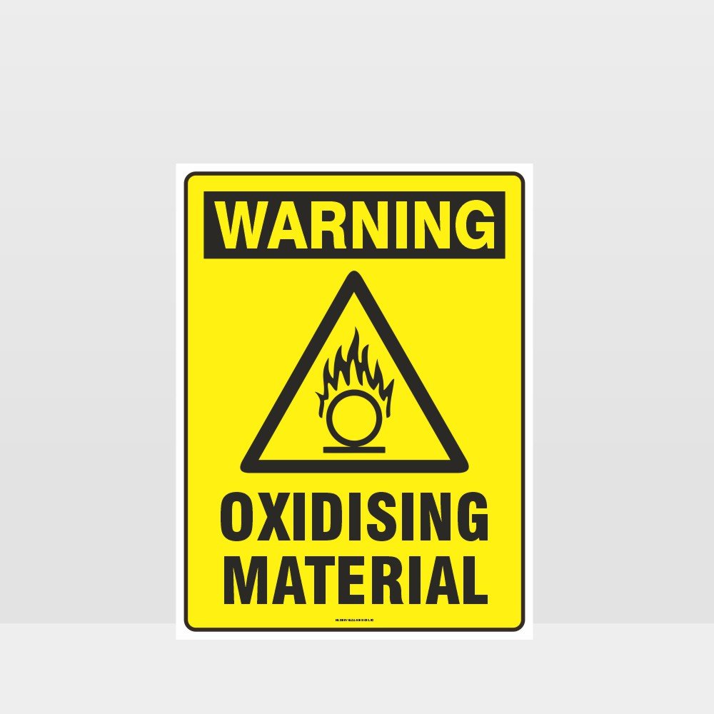 Custom Gate Signs,Warning Oxidising Material Sign