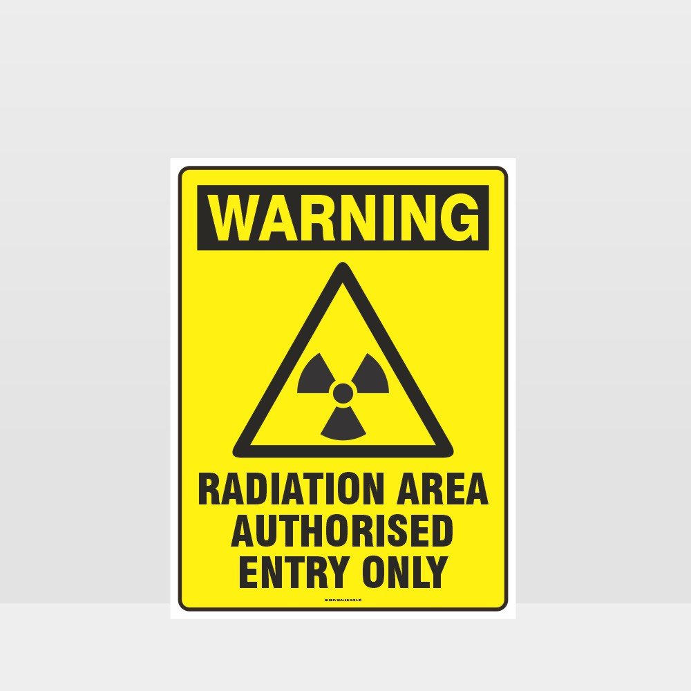 Custom Metal Sign,Warning Radiation Area Authorised Entry Only Sign
