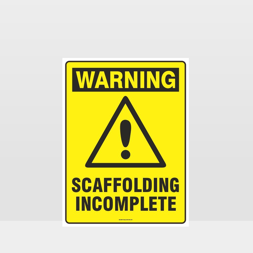 Custom Signs Outdoor Metal,Warning Scaffolding Incomplete Sign