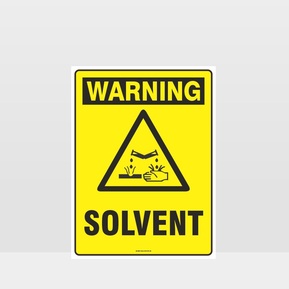 Custom Signs Personalized,Warning Solvent Sign