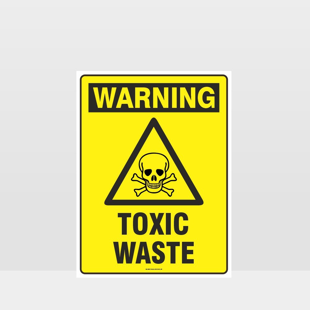 Customized Safety Signs,Warning Toxic Waste Sign