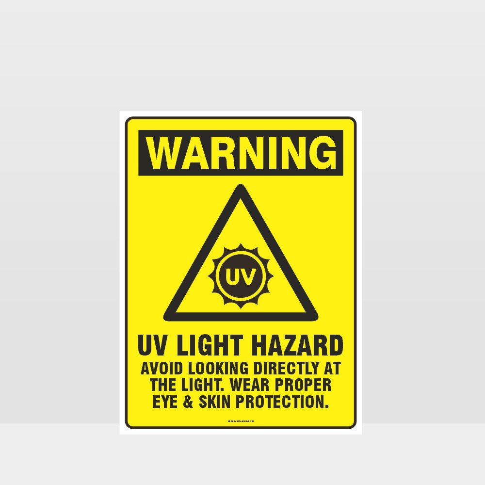Custom Yard Signs,Warning Uv Light Hazard Sign