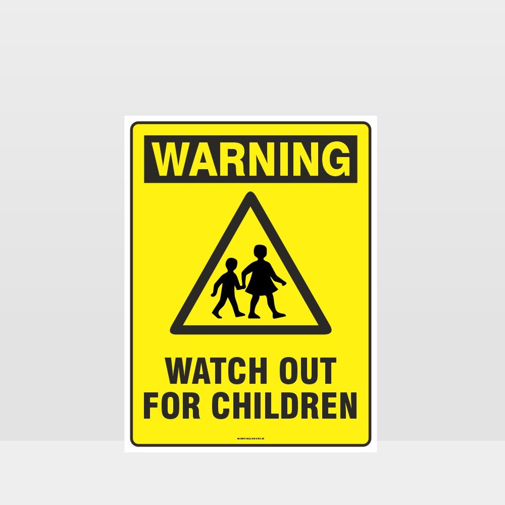 Customized Safety Signs,Warning Watch Out For Children Sign