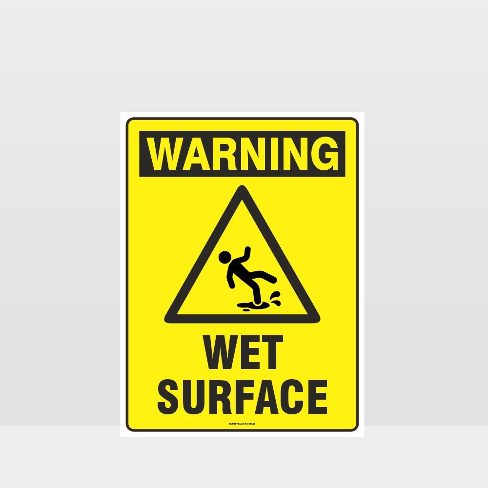 Custom Metal Sign,Warning Wet Surface Sign