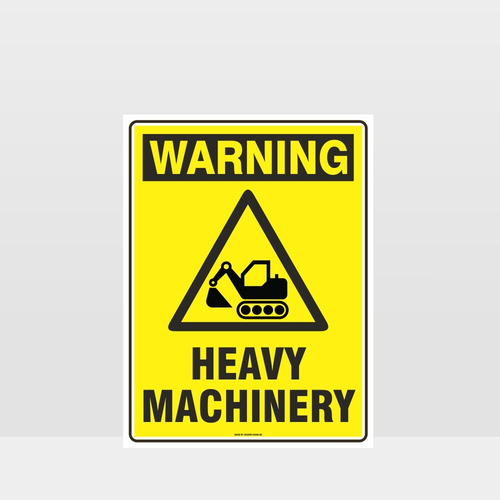 Custom Signs Personalized,Warning Heavy Machinery Sign