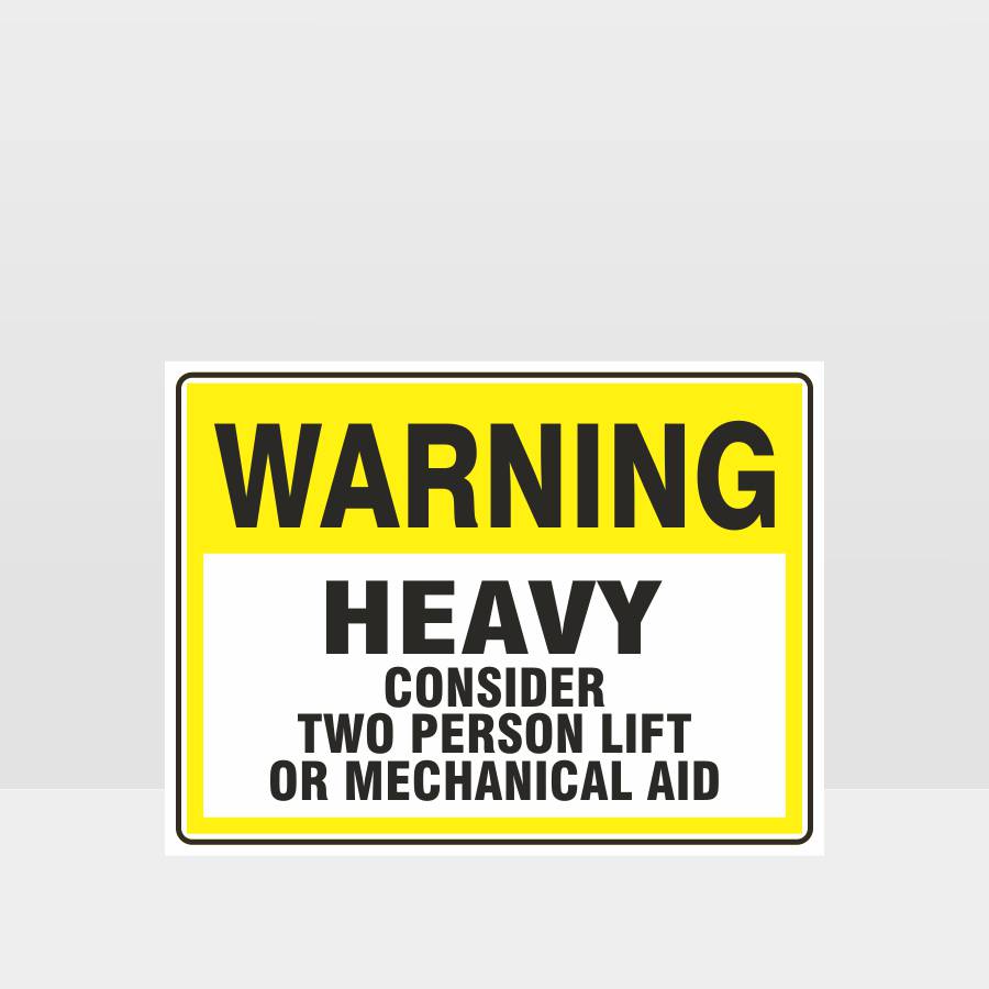 Custom Design Sign,Warning Heavy Sign (Landscape)