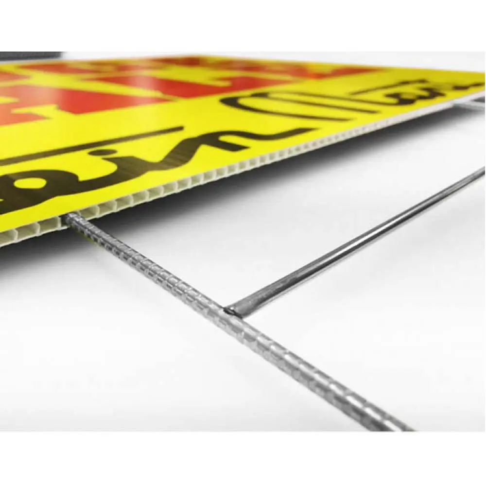 Sign Holders,10''x 30''Heavy Duty H-Pile Frame Wire Stake Lawn Yard Sign Stake