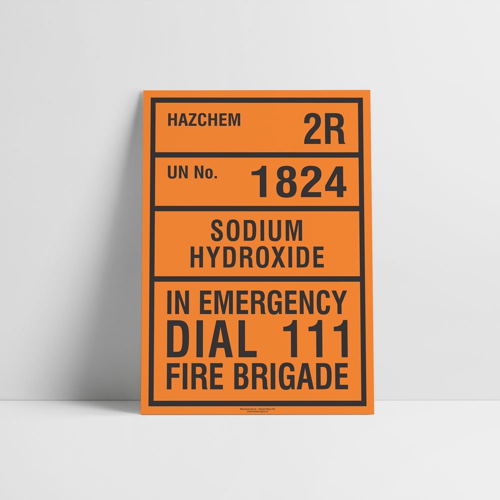 Custom Signs Outdoor Metal,Sodium Hydroxide Hazchem Sign