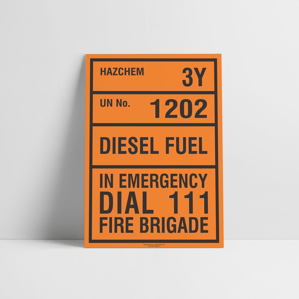 Custom Signs Outdoor Metal,Diesel Hazchem Sign