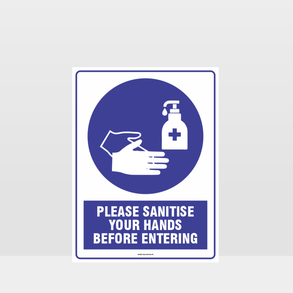 Custom Yard Signs,Mandatory Please Sanitise Your Hands Before Entering Sign