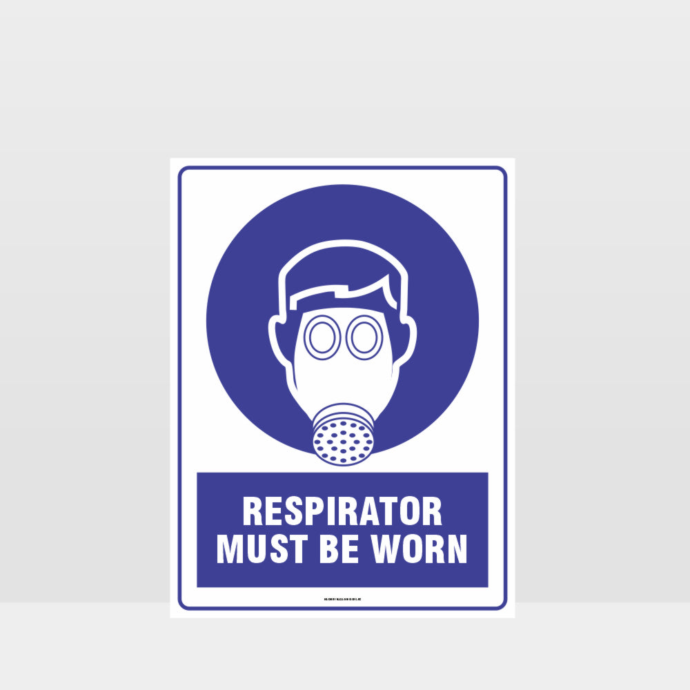 Customized Hazard Signs,Mandatory Respirator Must Be Worn Sign