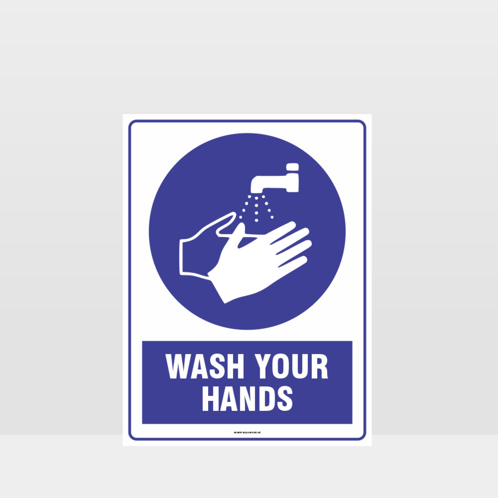 Custom Metal Sign,Mandatory Wash Your Hands Sign