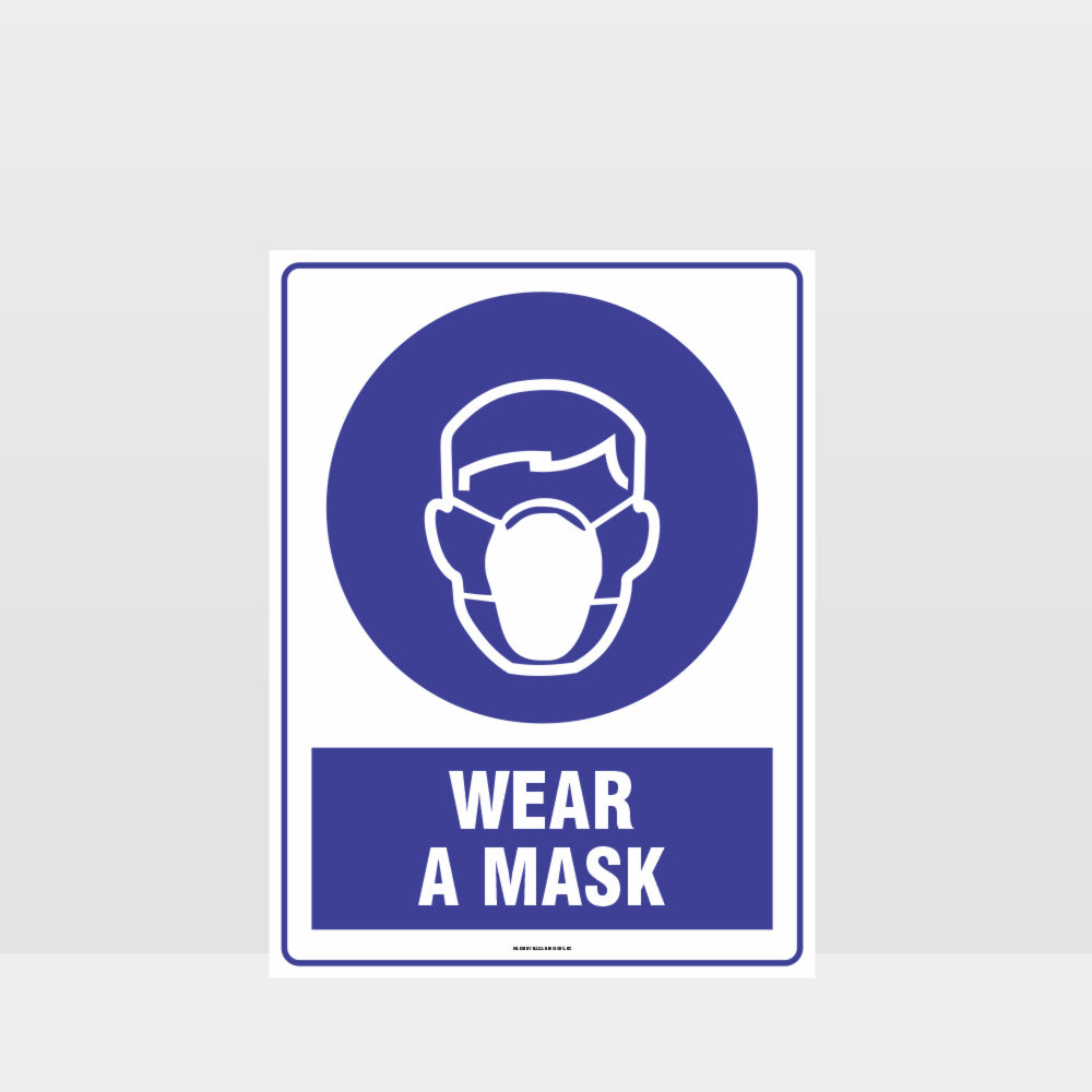 Custom Metal Sign,Mandatory Wear A Mask Sign