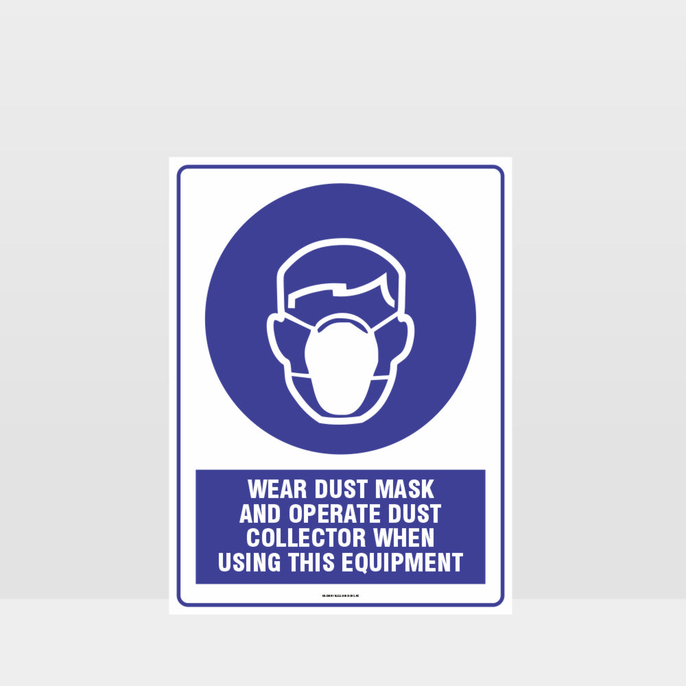 Custom Sign,Mandatory Wear Dust Mask Sign