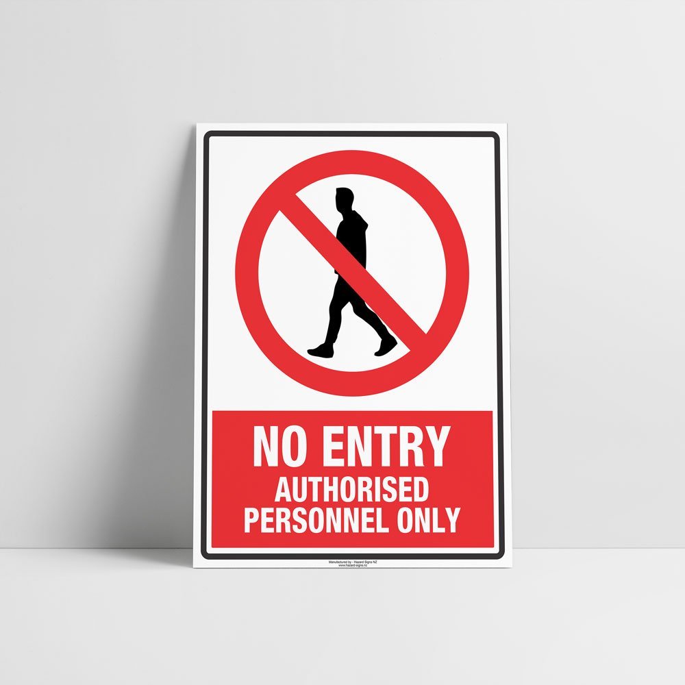 Custom Signs For Business,No Entry Authorised Personnel Only Sign